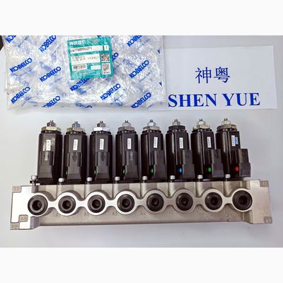 Solenoid valve Assy G24WR-849 Kobelco part — real photo, Shenyue Guangzhou