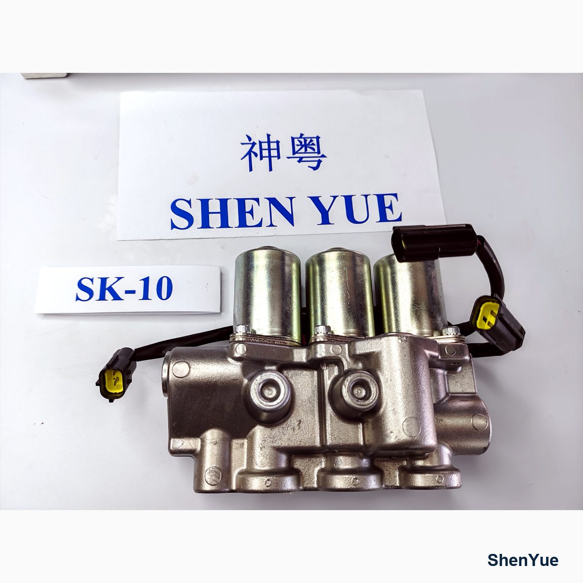Solenoid valve Assy LQ35V00007F1 Kobelco part — real photo from our Guangzhou warehouse