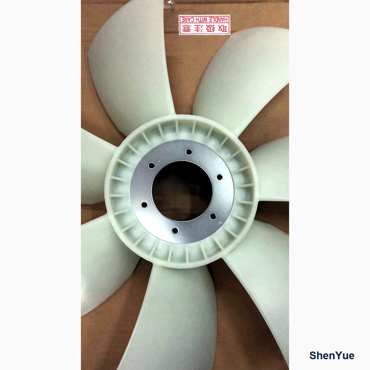 Engine Fan VHS163063000 Kobelco part — real photo from our Guangzhou warehouse